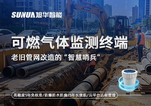 老旧管网改造的“智慧哨兵”：可燃气体监测终端如何重塑地下安全防线